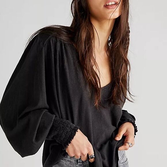 Free People NWT Care Bella Hemp Long Sleeve XS - Picture 1 of 11